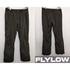 Flylow Ski Pants Men's XL Gray Insulated Elastic Waist #Z5256